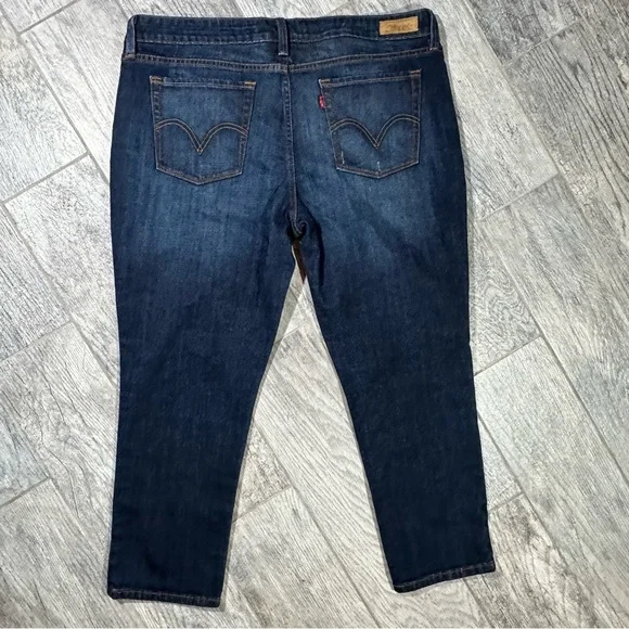 Ladies LEVI’S 545 Dark Wash 545 Ankle Skinny Jeans 16 - Picture 7 of 10